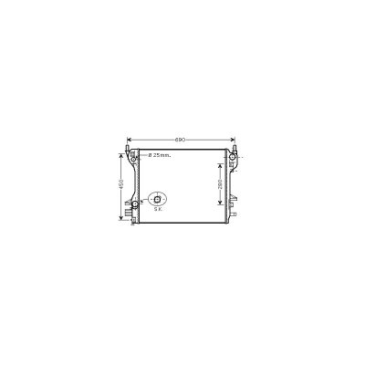 INTERNATIONAL RADIATORS Radiateur refroidissement du moteur 77002040 