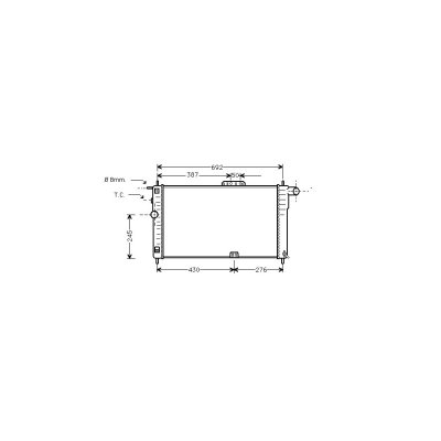 INTERNATIONAL RADIATORS Radiateur refroidissement du moteur 81002001 