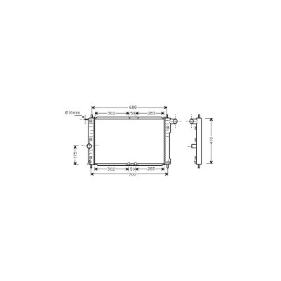 VAN WEZEL Radiateur refroidissement du moteur 81002014 International Radiators