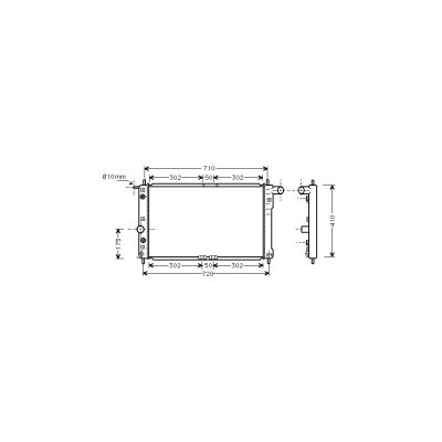 INTERNATIONAL RADIATORS Radiateur refroidissement du moteur 81002017 