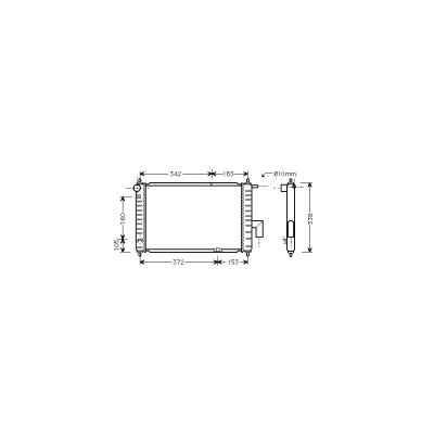 VAN WEZEL Radiateur refroidissement du moteur 81002046 International Radiators
