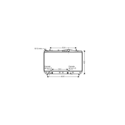 VAN WEZEL Radiateur refroidissement du moteur 81002053 International Radiators