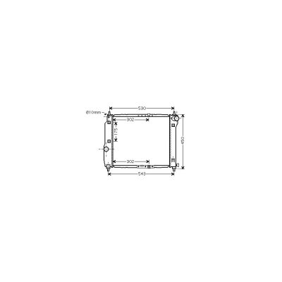 VAN WEZEL Radiateur refroidissement du moteur 81002066 International Radiators