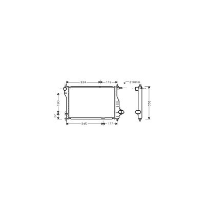 VAN WEZEL Radiateur refroidissement du moteur 81002075 International Radiators