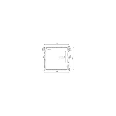 INTERNATIONAL RADIATORS Radiateur refroidissement du moteur 81002105 