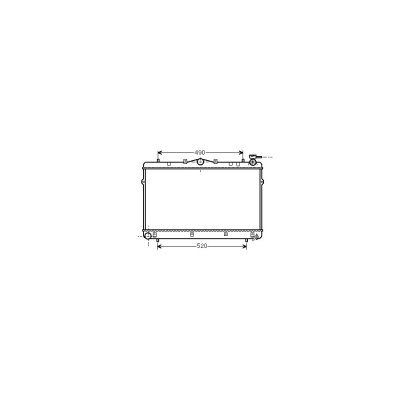 VAN WEZEL Radiateur refroidissement du moteur 82002043 International Radiators