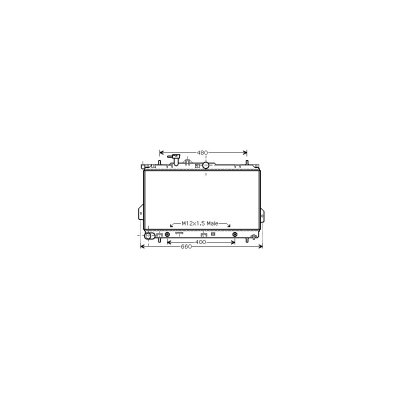 VAN WEZEL Radiateur refroidissement du moteur 82002096 International Radiators