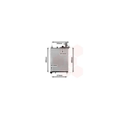 VAN WEZEL Radiateur refroidissement du moteur 82002099 International Radiators