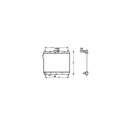 INTERNATIONAL RADIATORS Radiateur refroidissement du moteur 82002101 