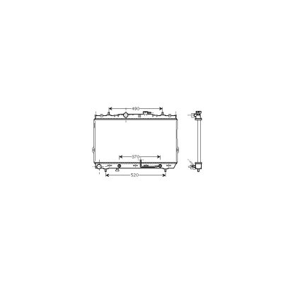 VAN WEZEL Radiateur refroidissement du moteur 82002105 International Radiators