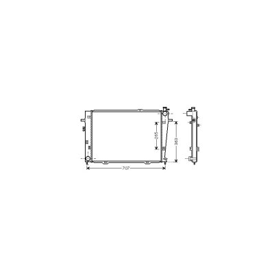 VAN WEZEL Radiateur refroidissement du moteur 82002126 International Radiators