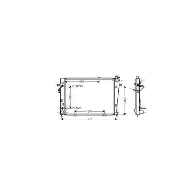VAN WEZEL Radiateur refroidissement du moteur 82002167 International Radiators