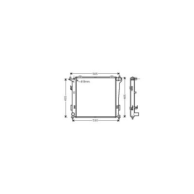 VAN WEZEL Radiateur refroidissement du moteur 82002181 International Radiators