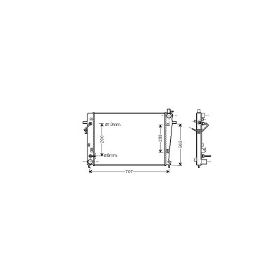 INTERNATIONAL RADIATORS Radiateur refroidissement du moteur 82002203 