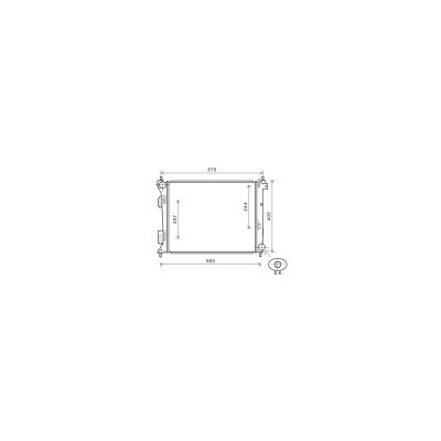 VAN WEZEL Radiateur refroidissement du moteur 82002274 International Radiators