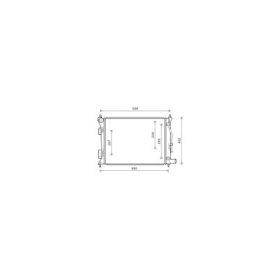 VAN WEZEL Radiateur refroidissement du moteur 82002276 International Radiators