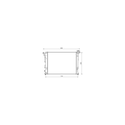 VAN WEZEL Radiateur refroidissement du moteur 82002285 International Radiators