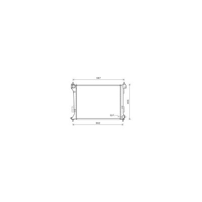 VAN WEZEL Radiateur refroidissement du moteur 82002302 International Radiators