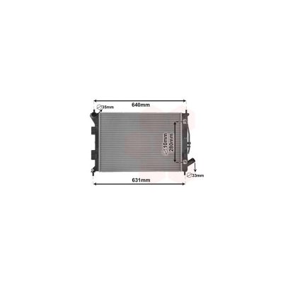 VAN WEZEL Radiateur refroidissement du moteur 82002436 International Radiators