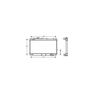 INTERNATIONAL RADIATORS Radiateur refroidissement du moteur 83002016 