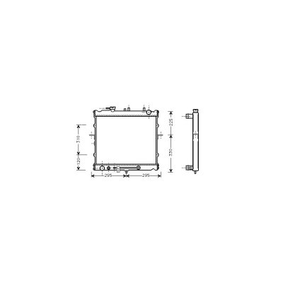 VAN WEZEL Radiateur refroidissement du moteur 83002023 International Radiators