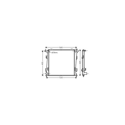 VAN WEZEL Radiateur refroidissement du moteur 83002098 International Radiators