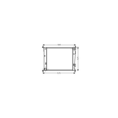 VAN WEZEL Radiateur refroidissement du moteur 83002135 International Radiators