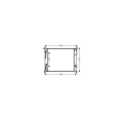 VAN WEZEL Radiateur refroidissement du moteur 83002136 International Radiators