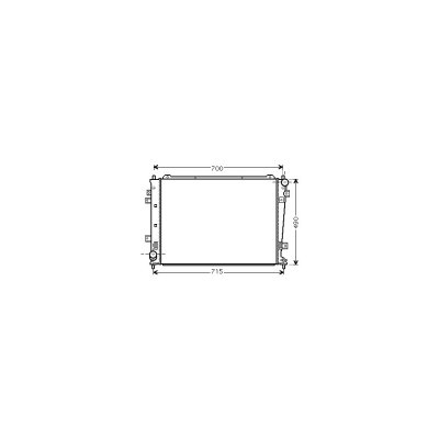 VAN WEZEL Radiateur refroidissement du moteur 83002162 International Radiators