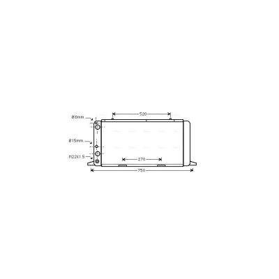 AVA DEUTSCHLAND GMBH Radiateur refroidissement du moteur AI2026 Ava Quality Cooling