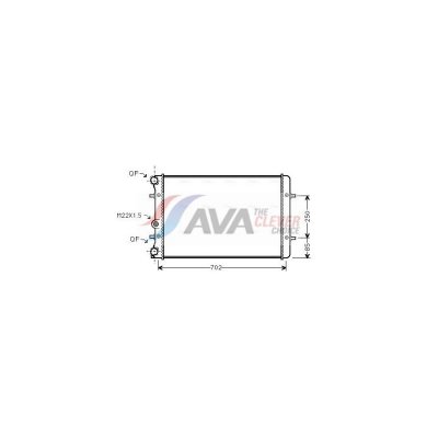 AVA QUALITY COOLING Radiateur refroidissement du moteur AI2129 