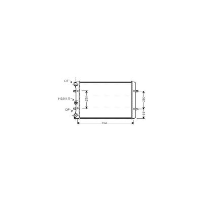 AVA QUALITY COOLING Radiateur refroidissement du moteur AI2155 