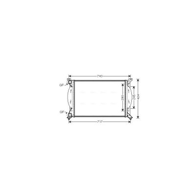 AVA DEUTSCHLAND GMBH Radiateur refroidissement du moteur AI2201 Ava Quality Cooling