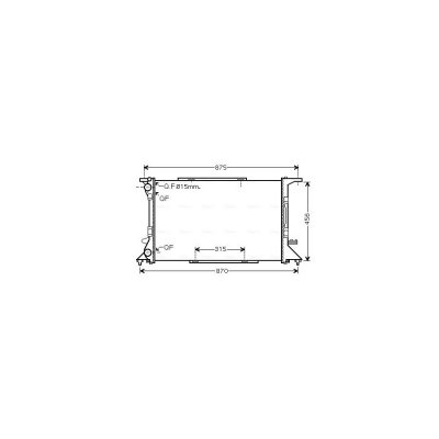 AVA QUALITY COOLING Radiateur refroidissement du moteur AI2306 