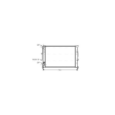 AVA QUALITY COOLING Radiateur refroidissement du moteur AIA2123 