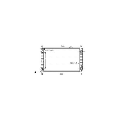 AVA DEUTSCHLAND GMBH Radiateur refroidissement du moteur AIA2252 Ava Quality Cooling