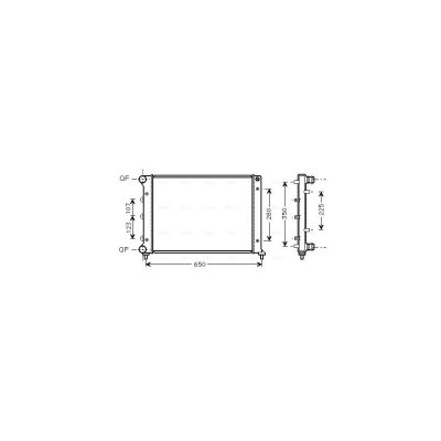 AVA DEUTSCHLAND GMBH Radiateur refroidissement du moteur ALA2078 Ava Quality Cooling