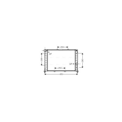AVA DEUTSCHLAND GMBH Radiateur refroidissement du moteur ALA2091 Ava Quality Cooling