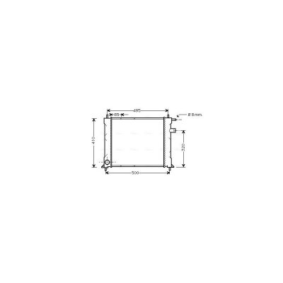 AVA DEUTSCHLAND GMBH Radiateur refroidissement du moteur AU2110 Ava Quality Cooling