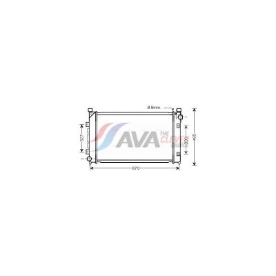 AVA DEUTSCHLAND GMBH Radiateur refroidissement du moteur AU2163 Ava Quality Cooling