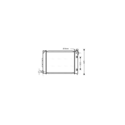 AVA DEUTSCHLAND GMBH Radiateur refroidissement du moteur AU2164 Ava Quality Cooling