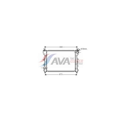 AVA DEUTSCHLAND GMBH Radiateur refroidissement du moteur AU2174 Ava Quality Cooling