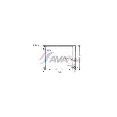 AVA DEUTSCHLAND GMBH Radiateur refroidissement du moteur AU2183 Ava Quality Cooling