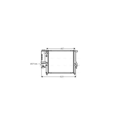 AVA DEUTSCHLAND GMBH Radiateur refroidissement du moteur BW2125 Ava Quality Cooling