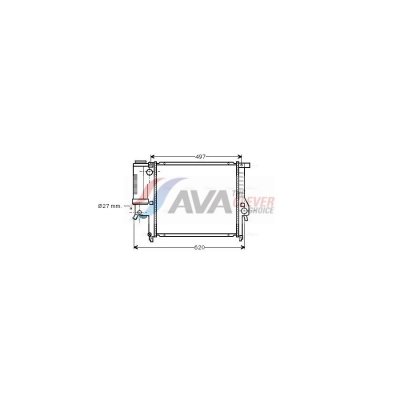 AVA QUALITY COOLING Radiateur refroidissement du moteur BW2139 