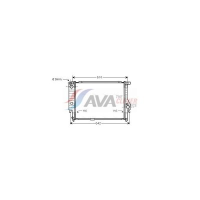 AVA DEUTSCHLAND GMBH Radiateur refroidissement du moteur BW2167 Ava Quality Cooling