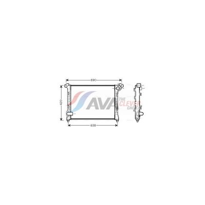 AVA DEUTSCHLAND GMBH Radiateur refroidissement du moteur BW2286 Ava Quality Cooling