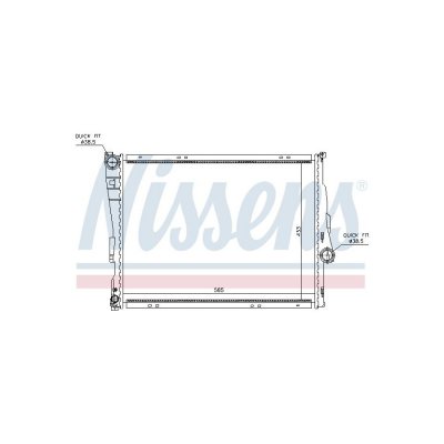 AVA DEUTSCHLAND GMBH Radiateur refroidissement du moteur BWA2278 Ava Quality Cooling