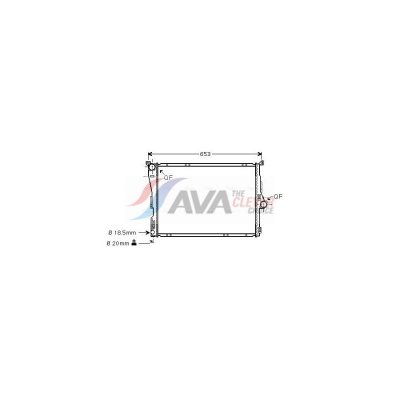 AVA DEUTSCHLAND GMBH Radiateur refroidissement du moteur BWA2291 Ava Quality Cooling