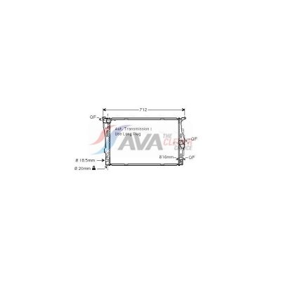 AVA DEUTSCHLAND GMBH Radiateur refroidissement du moteur BWA2303 Ava Quality Cooling